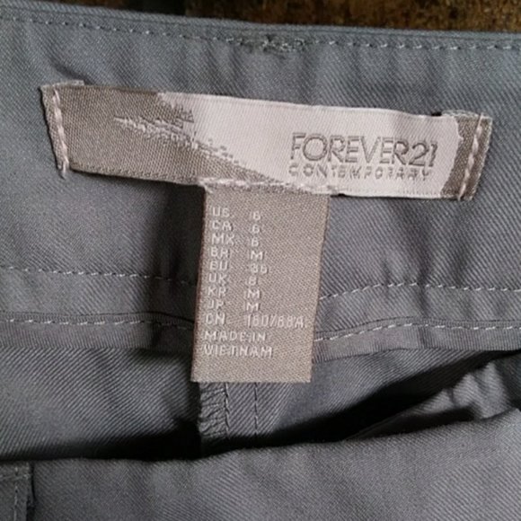 NWT Forever 21 gray slim career pants - Picture 3 of 6